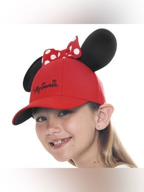 Disney Red Hat with Black Trim and Logo